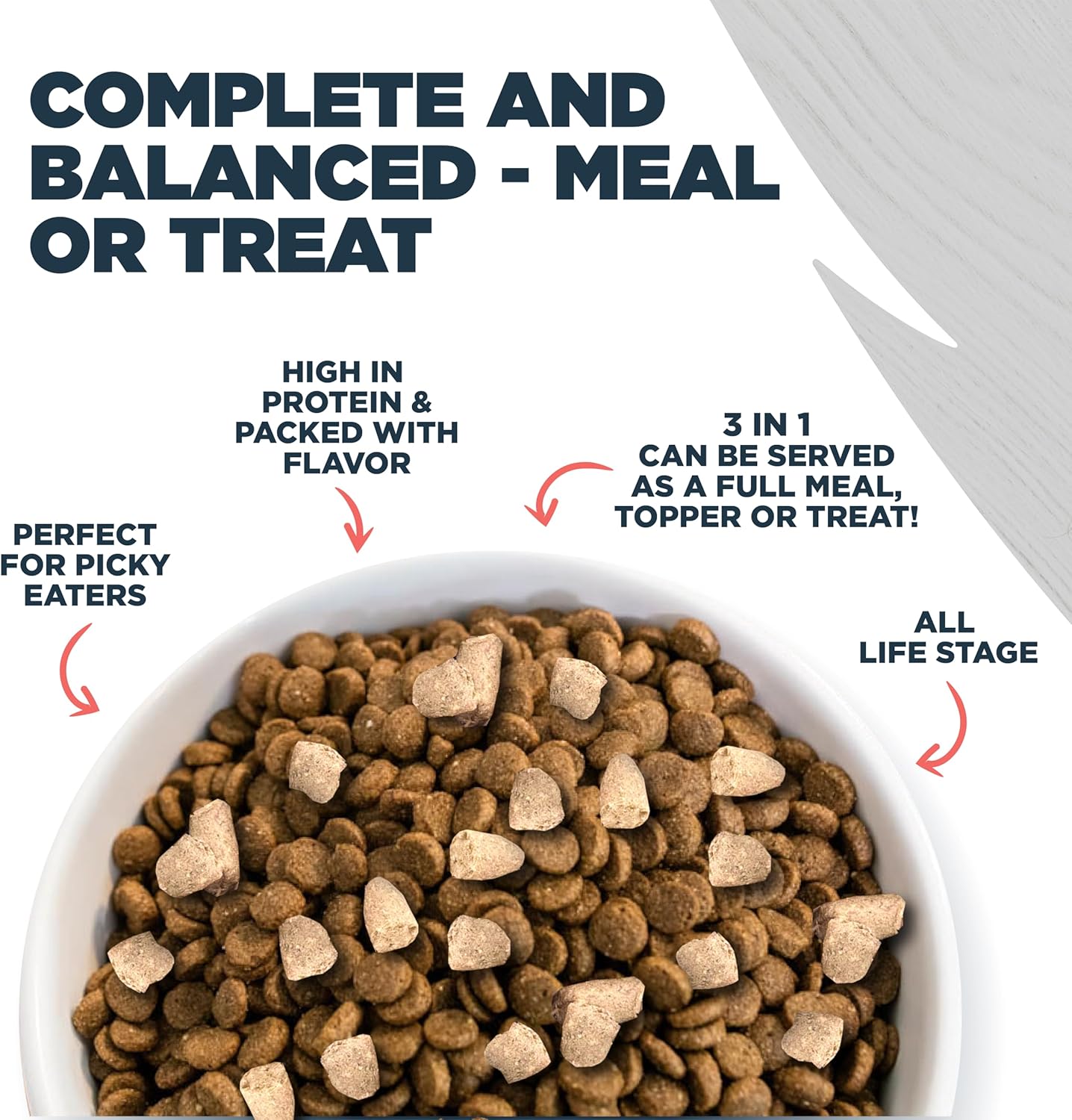 Blackwood Dog Food Topper, Cod and Salmon Recipe, 8 Ounce, High Protein with Omega 3 Fatty Acids, Use as Training Treat, Meal, or Topper