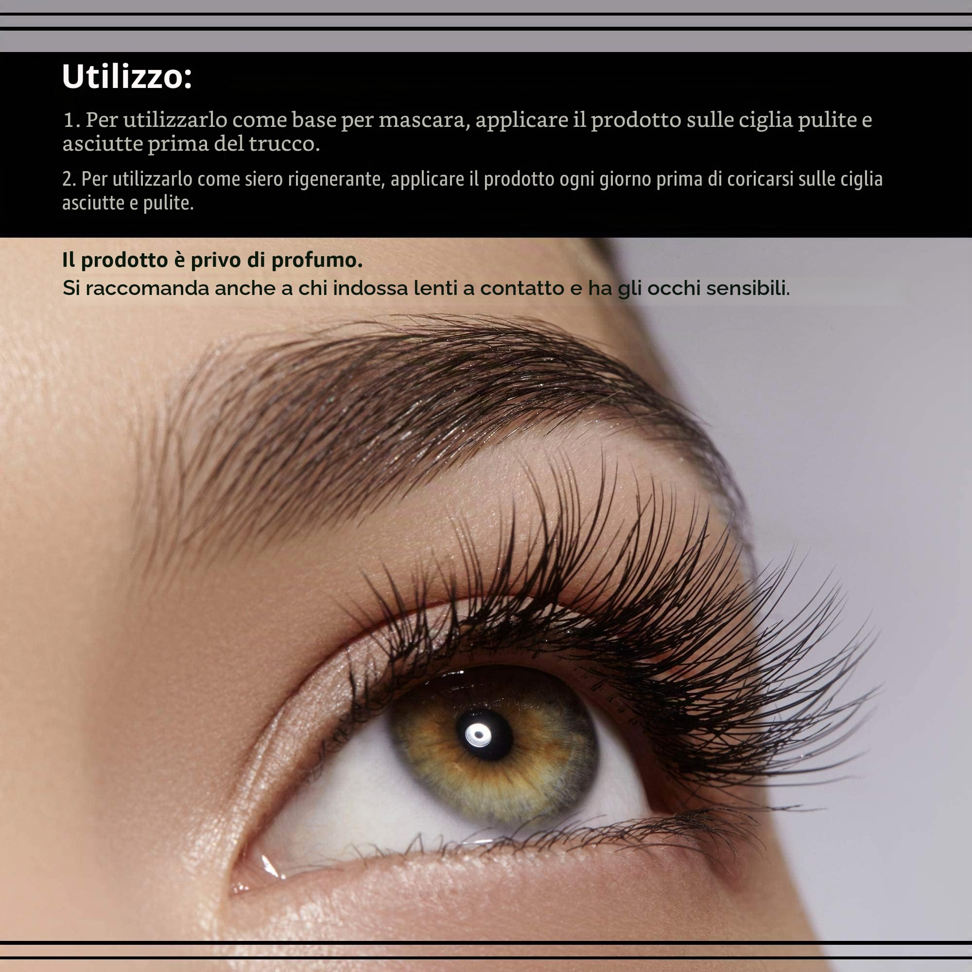 Eveline Cosmetics SOS Lash Booster Siero multifunzionale per ciglia con olio di argan 5in1, 10 ml