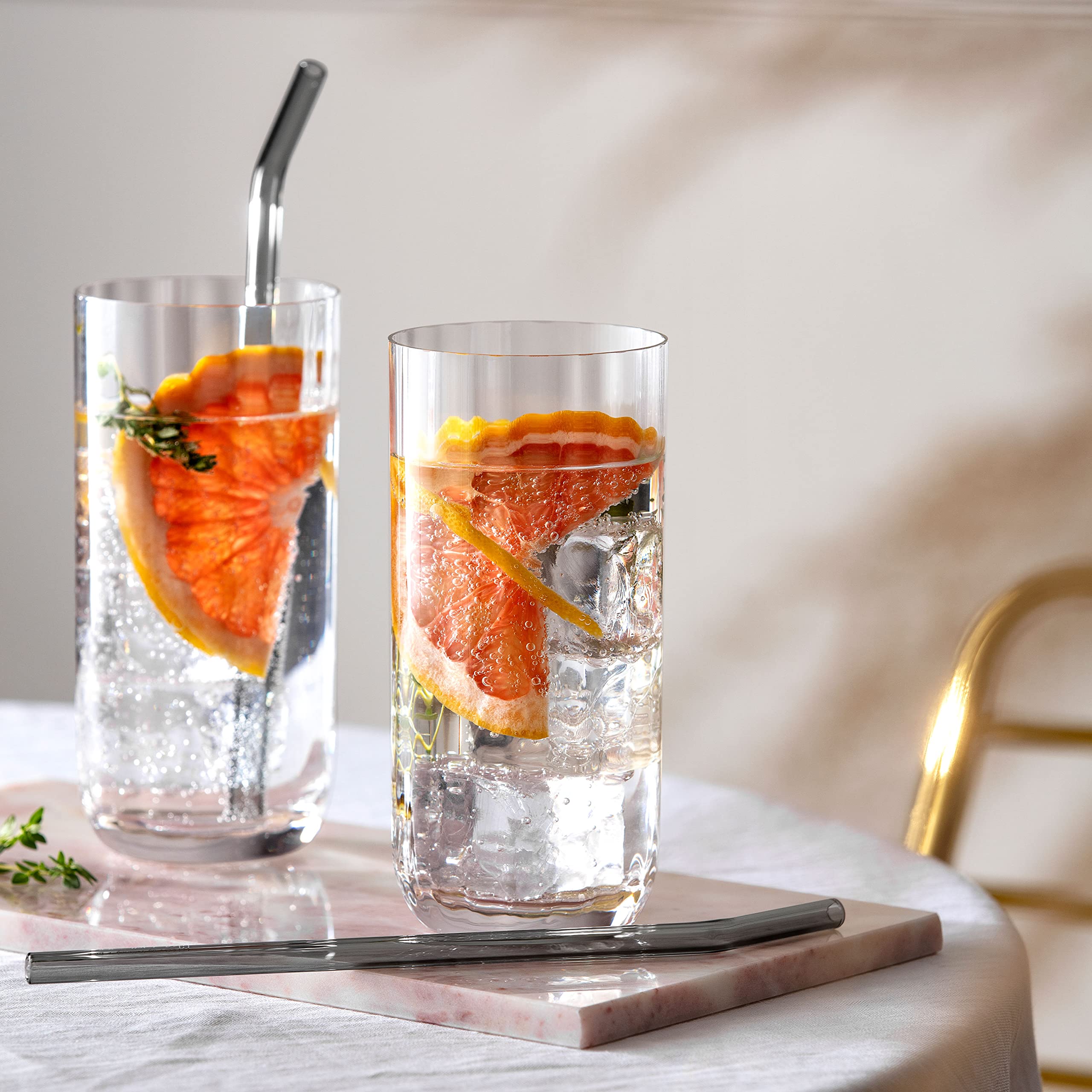 Villeroy & Boch - Rose Garden Long Drink Glass, Set of 4, 300 ml, Crystal Glass