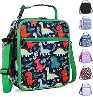 Vista 9 de Bolsa de almuerzo aislada para niños, bolsas de picnic térmicas con correa ajustable para adultos, niños, mujeres, hombres, niños y niñas