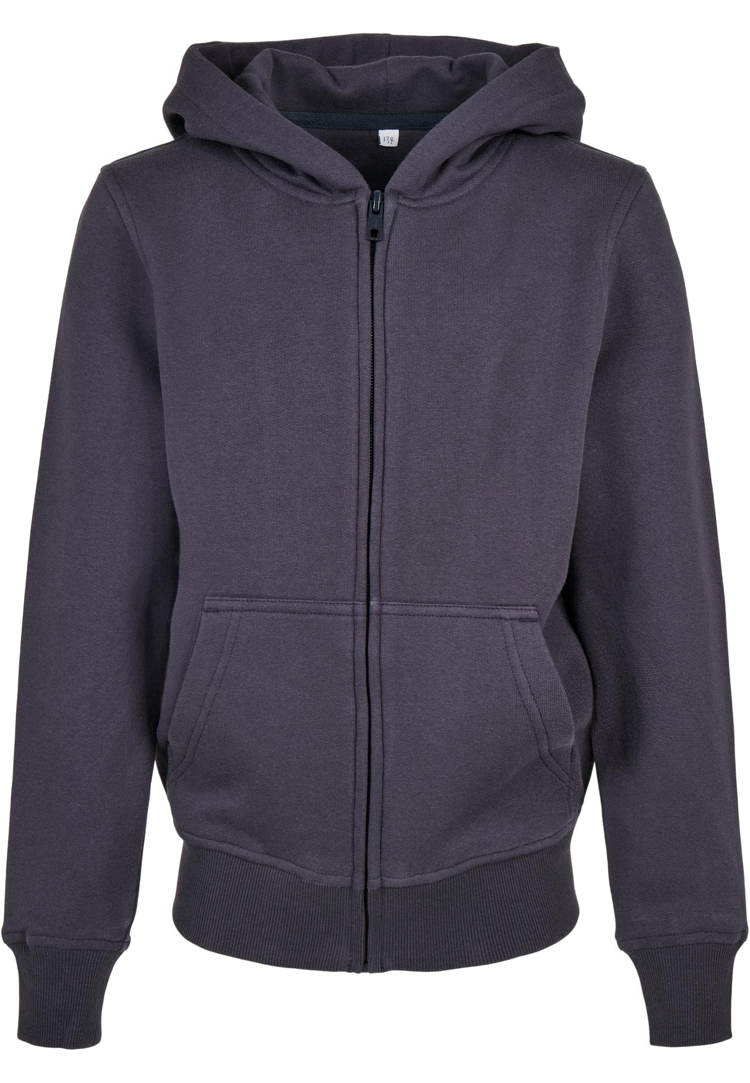 Build Your Brand Organic Basic Kids Zip Hoody Felpa con Cappuccio Unisex-Bambini e Ragazzi