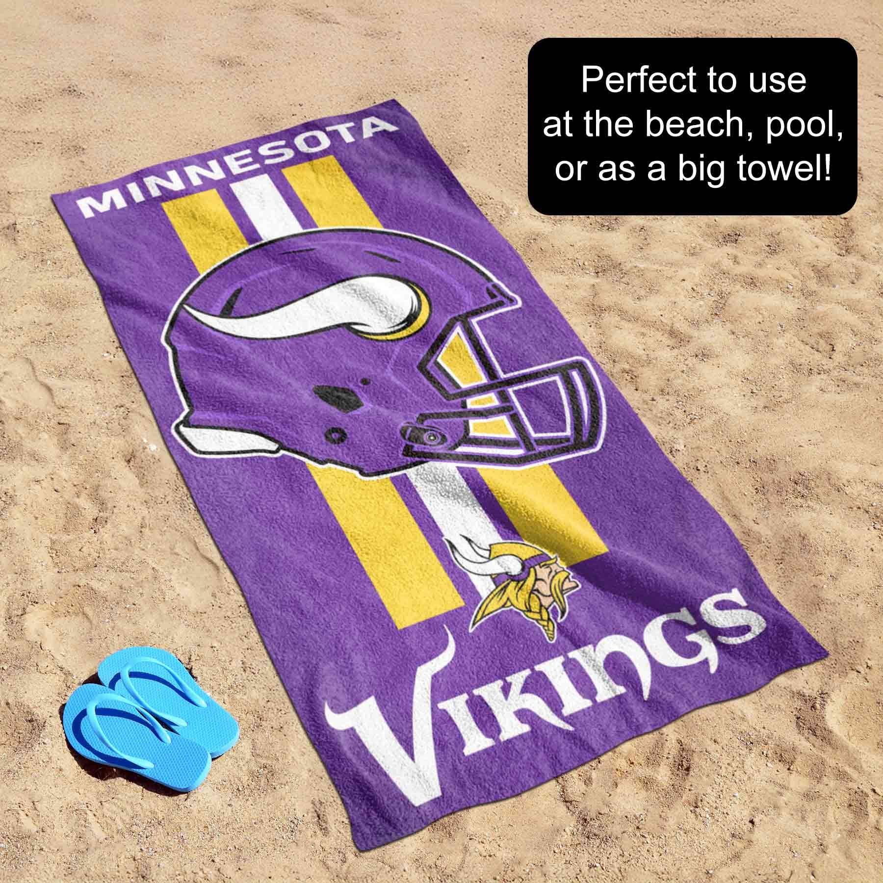 Wincraft NFL Minnesota Vikings Handtuch 76,2 x 152,4 cm Strandtuch, Teamfarben, Einheitsgröße