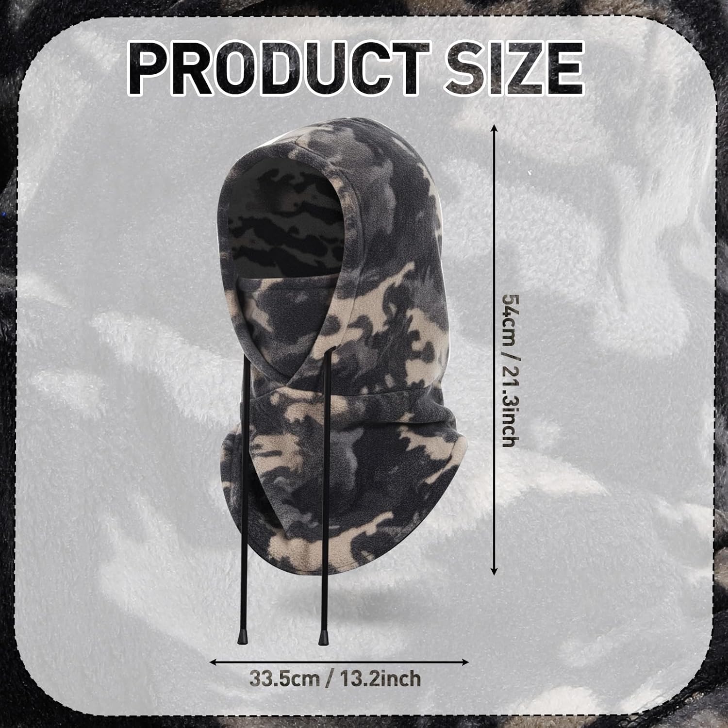 Suhine Balaclava Fleece Ski Hunting Mask Winter with Hat Neck Cover Windproof Face Covers for Men Women Cold Weather Warmer - Image 2