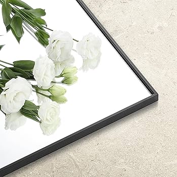 Amazon.com: Bonverre 20x36 Inch Black Bathroom Mirror for Wall Amazon.com: Bonverre 20x36 Inch Black Bathroom Mirror for Wall