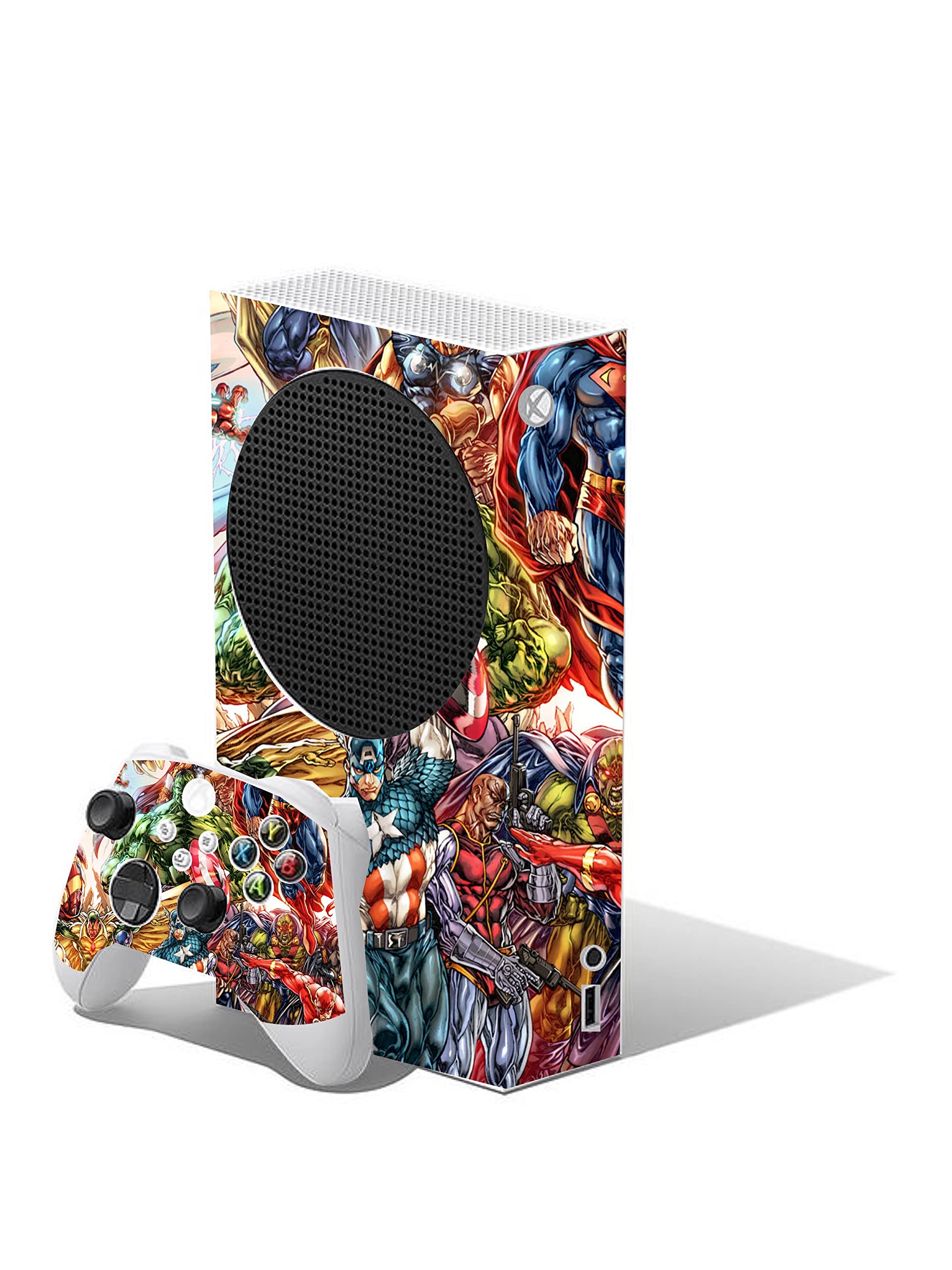 Football Custom Vinyl Skins for Xbox Series S, Wrap Decal Cover Stickers for Xbox Series S Console Controller (Football) — view 4