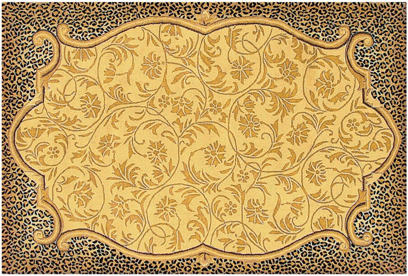 The Rug Market Lapeer Brown/Tan Area Rug Size 7.9'x9.9' Home & Kitchen