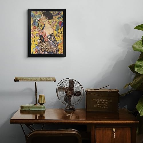 Miniatura 4 de Gustav Klimt Impresión en marco plano negro Reproducción de pinturas de obras de arte finas Regalo de póster enmarcado para decoración de pared