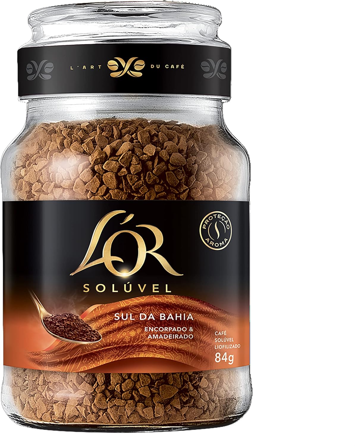 L’OR Café Solúvel Sul Da Bahia L’Or Vidro 84G