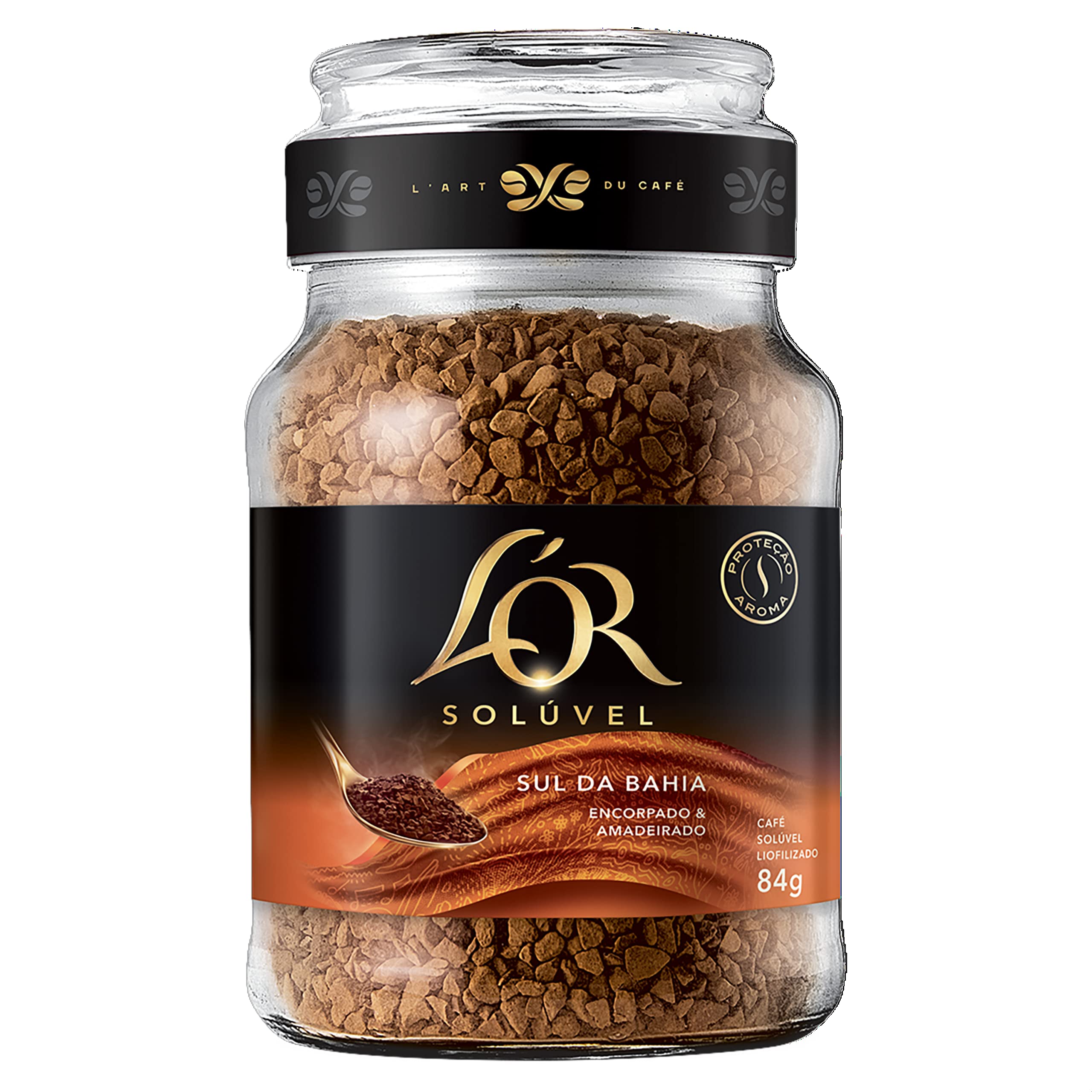 L'OR Café Solúvel Sul Da Bahia L'Or Vidro 84G | Amazon.com.br