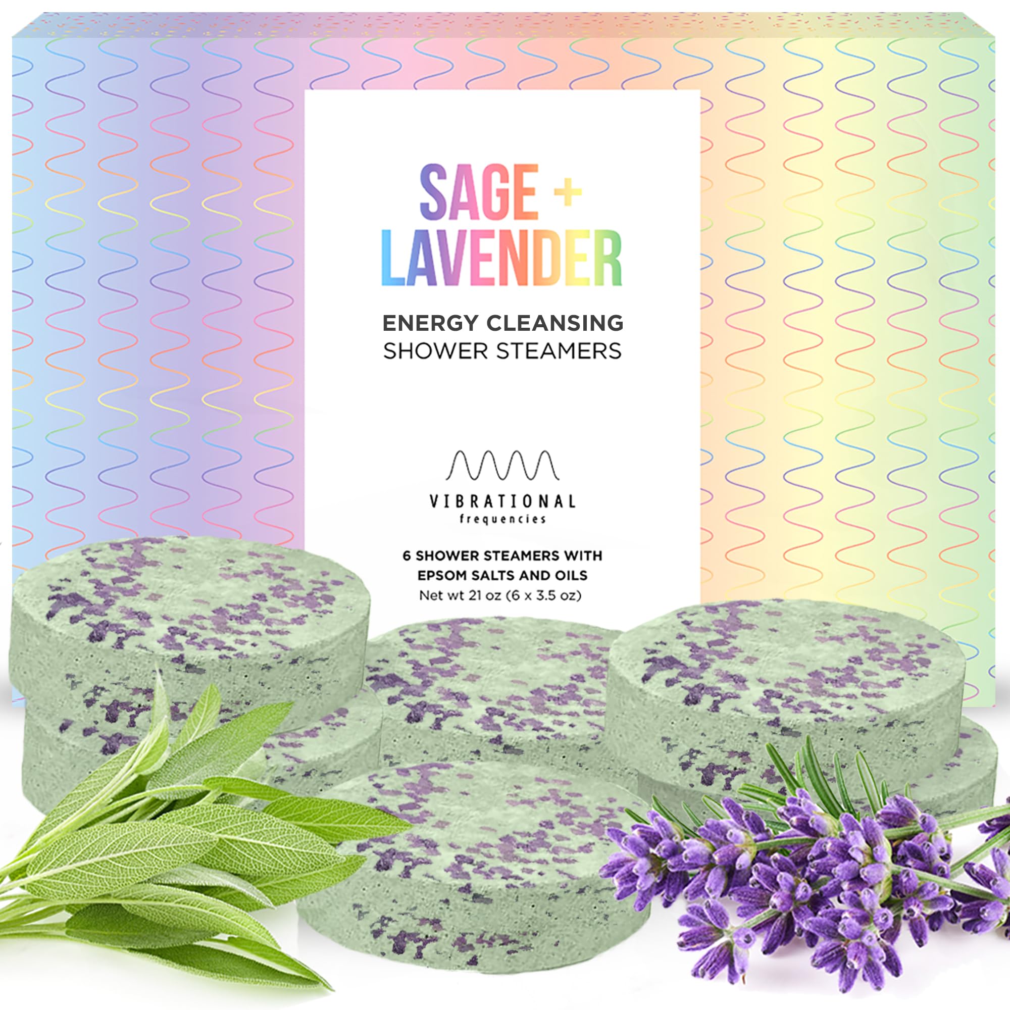 Sage Smudge Shower Steamers, Spiritual Shower Bombs, White Sage