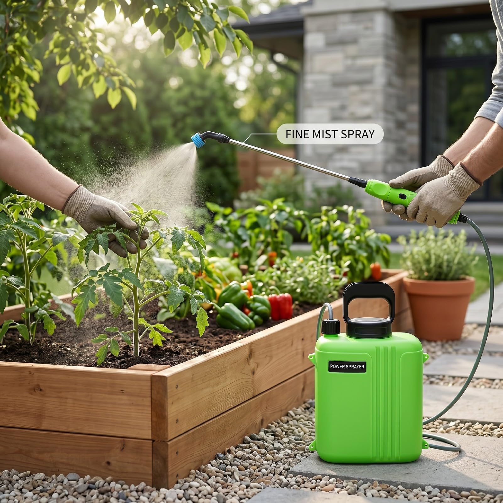 Sxhlseller Pulvérisateur de Jardin électrique 6L, Batterie 2000mAh, 3