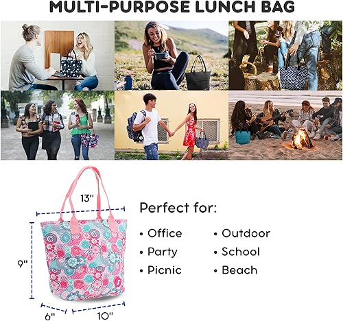 Miniatura 7 de Bolsa de almuerzo J World New York Lola, Frambuesa azul), LB-04 BLUE RASPBERRY