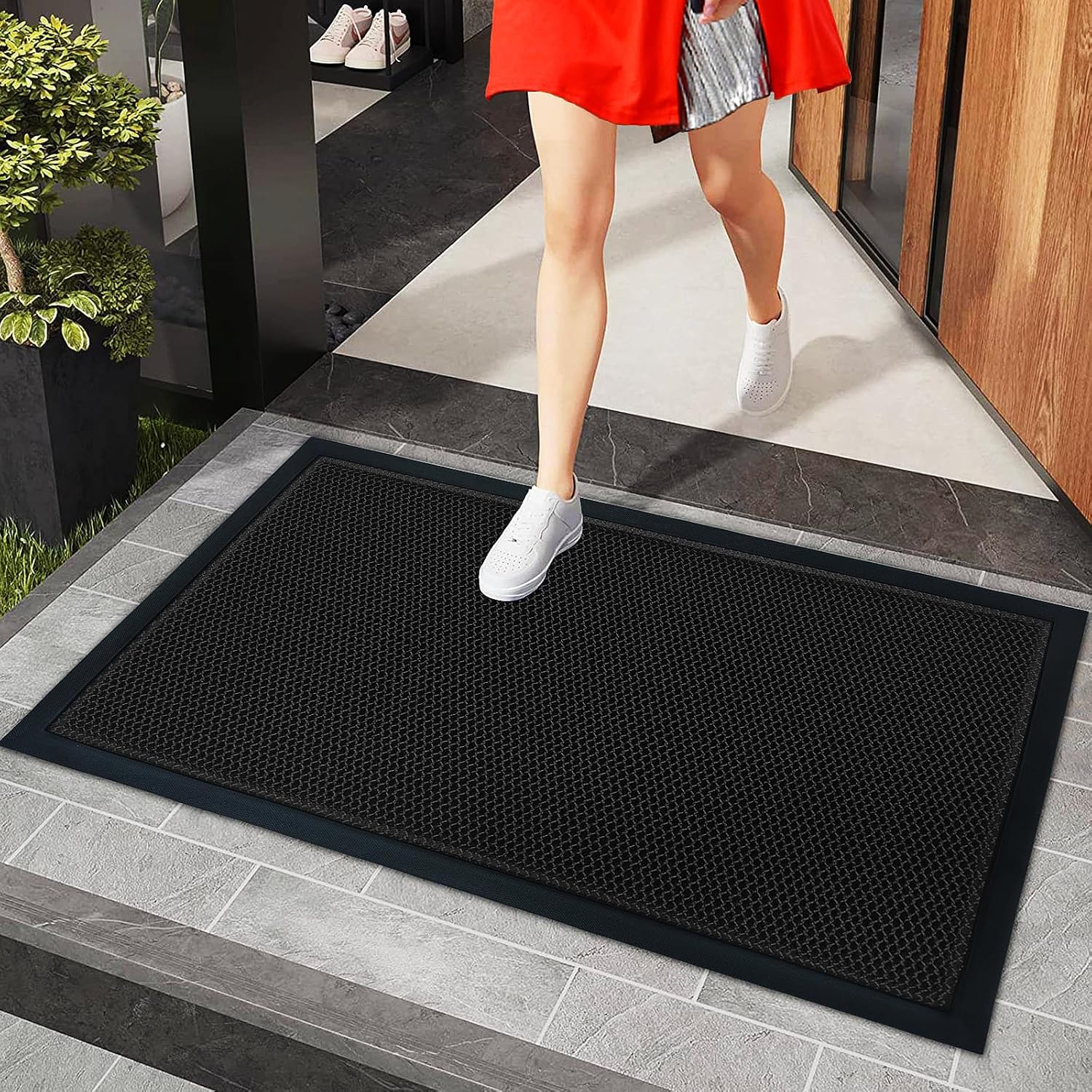 Fireosma Doormat, Outdoor Doormats, Mats Outdoor, Durable Non
