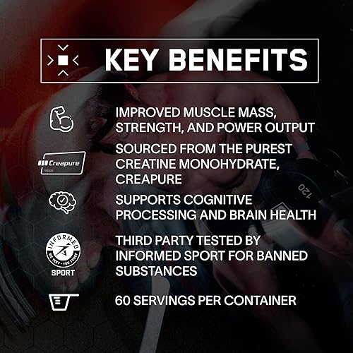 Miniatura 4 de BARE PERFORMANCE NUTRITION, BPN - Monohidrato de creatina pura de Creapure, seguro y eficaz, sin sabor, 30 porciones (30 porciones)