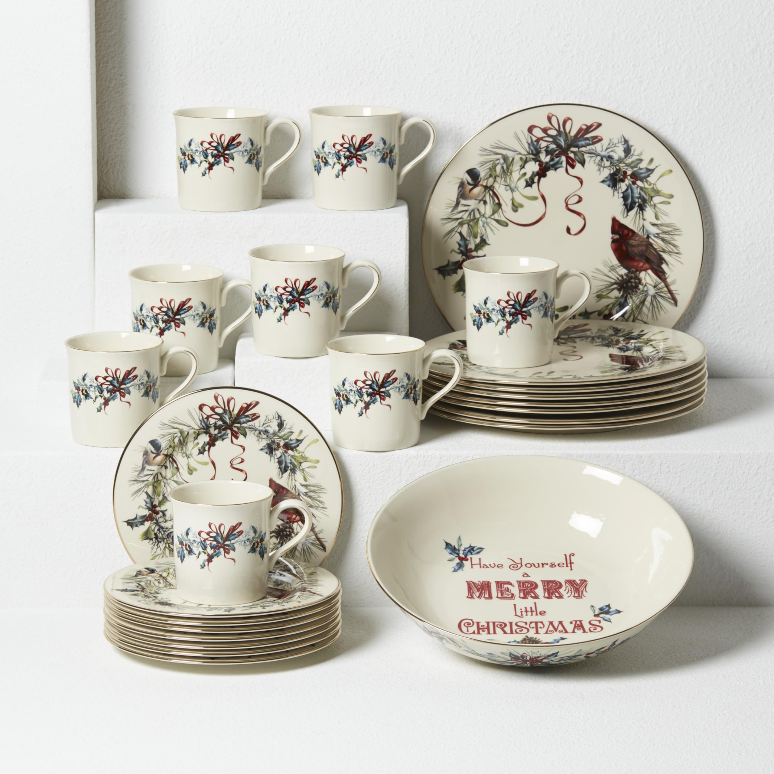 Amazon.com: Lenox 185518002 Winter Greetings Dinner Plate