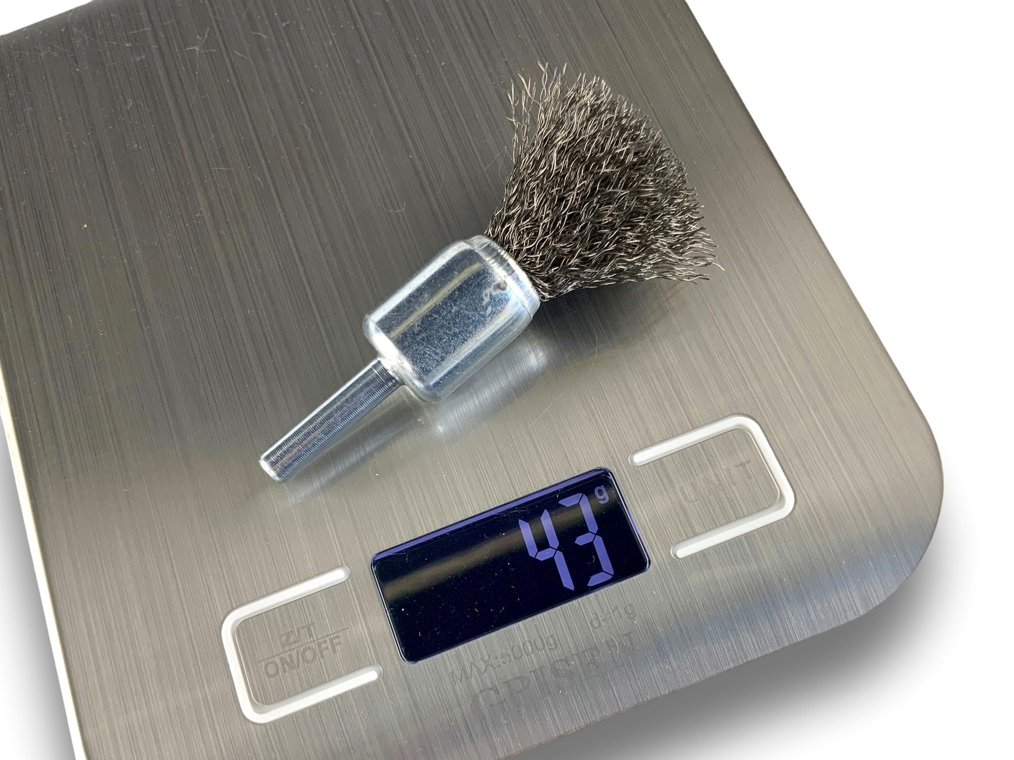 Kibros Lot 6 brosses en bout pinceau tige Ø 6 mm fil inox souple Ø 18 mm