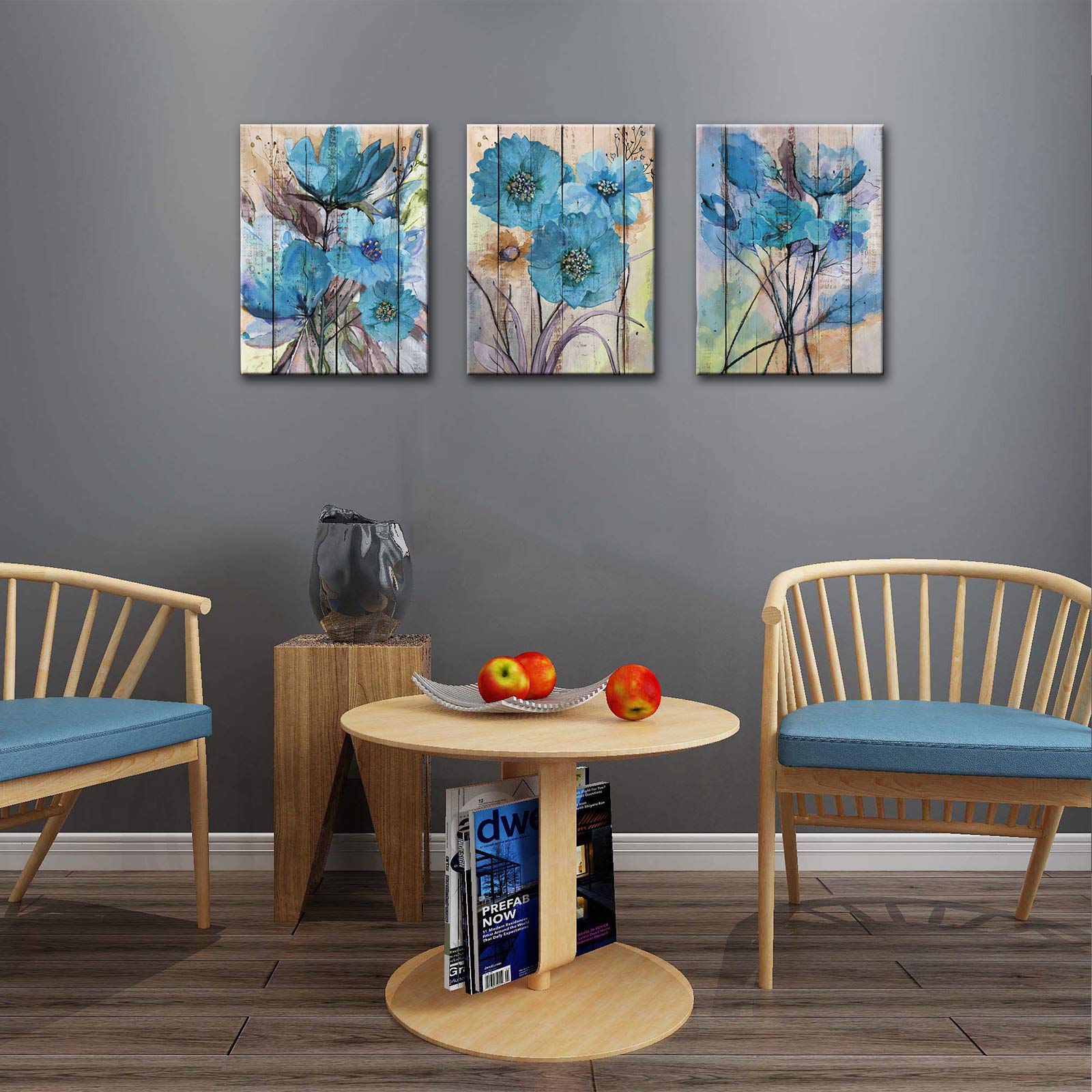 Tableau Mural Encadré Blossom 25,4 X 35,5 Cm - Décoration Salon Ou Chambre - Style Vintage Et Botanique