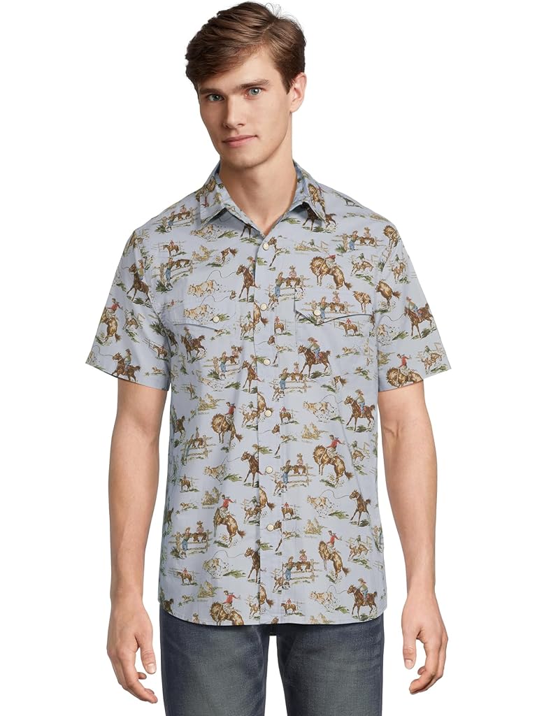 Orange Pendleton Laramie Shirt Short Sleeve