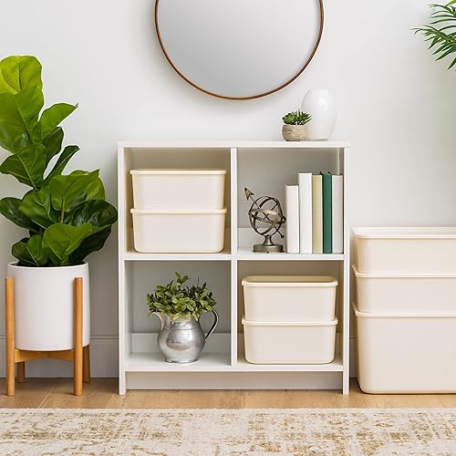 Miniatura 15 de IRIS USA Contenedores de almacenamiento de plástico de 7 cuartos de galón con tapas, pequeños, paquete de 4, contenedores organizadores de Perla