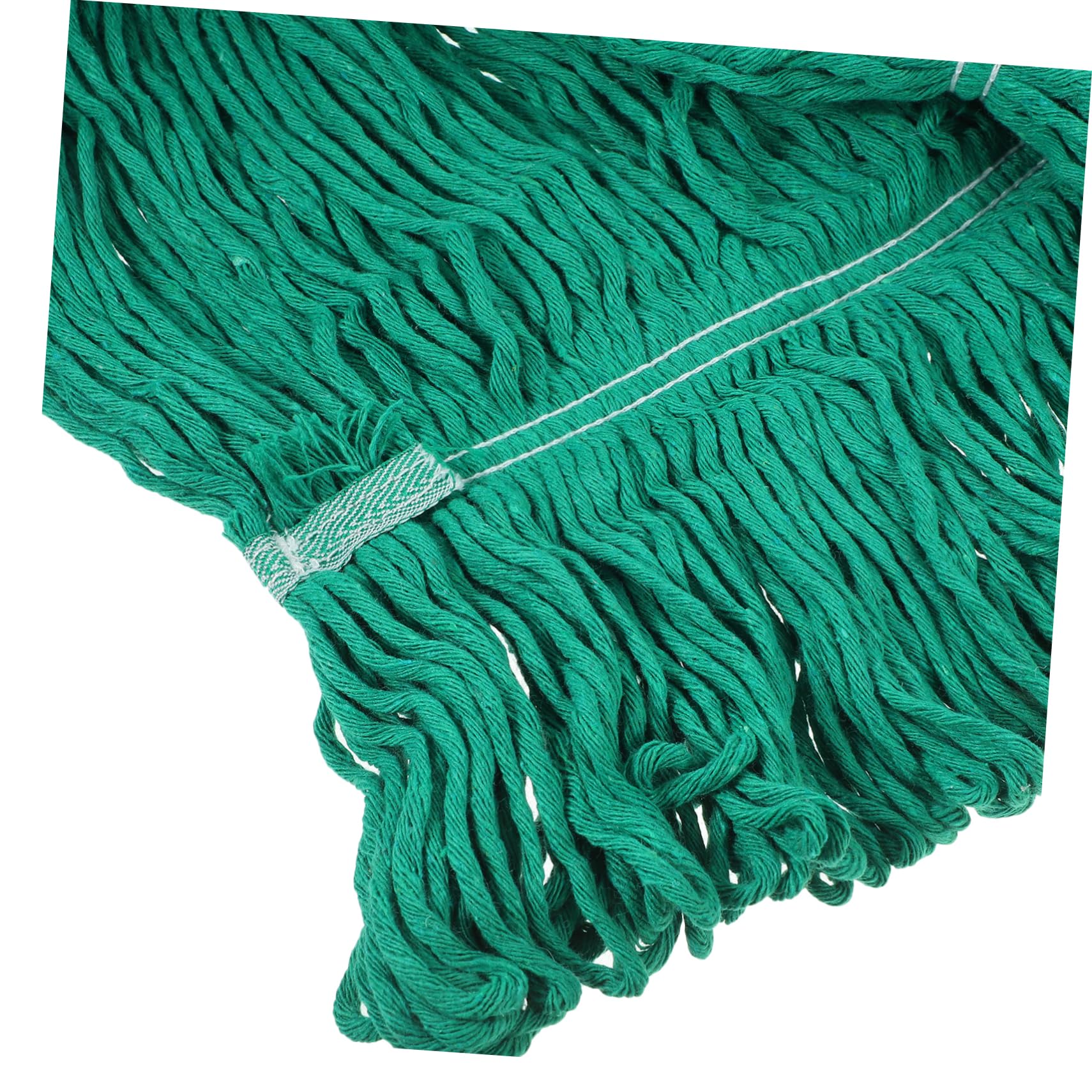 UKCOCO Recambio De Fregona Absorbente 2 Unidades De Hilo De Algodón Lavable Para Limpieza Mopa Suelos Duros y Cerámica, Almohadillas Reutilizables Hogar, Repuesto Práctico Amarillo y Verde