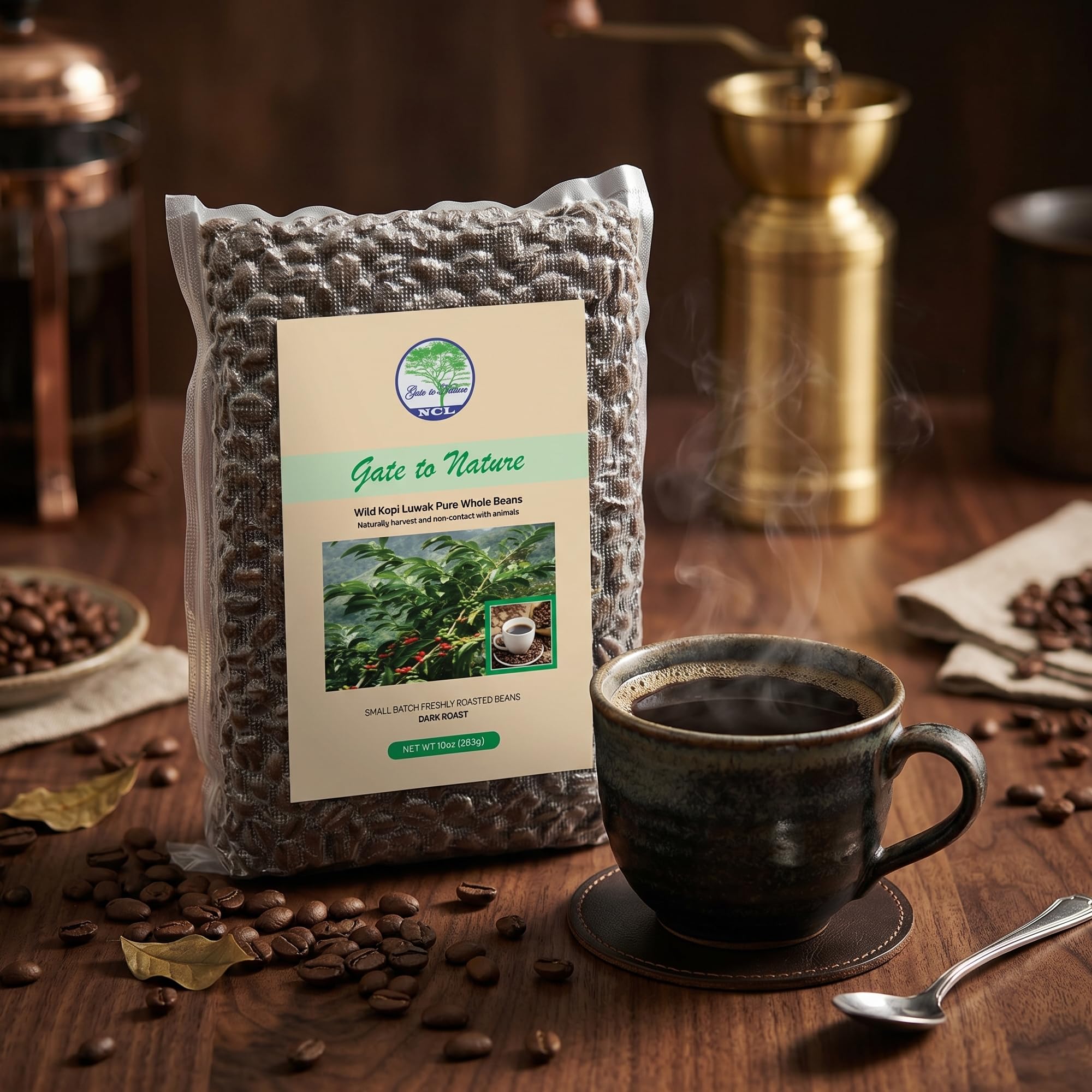Amazon.com: Gate to Nature Wild Civet Arabica Beans, Dark Roast