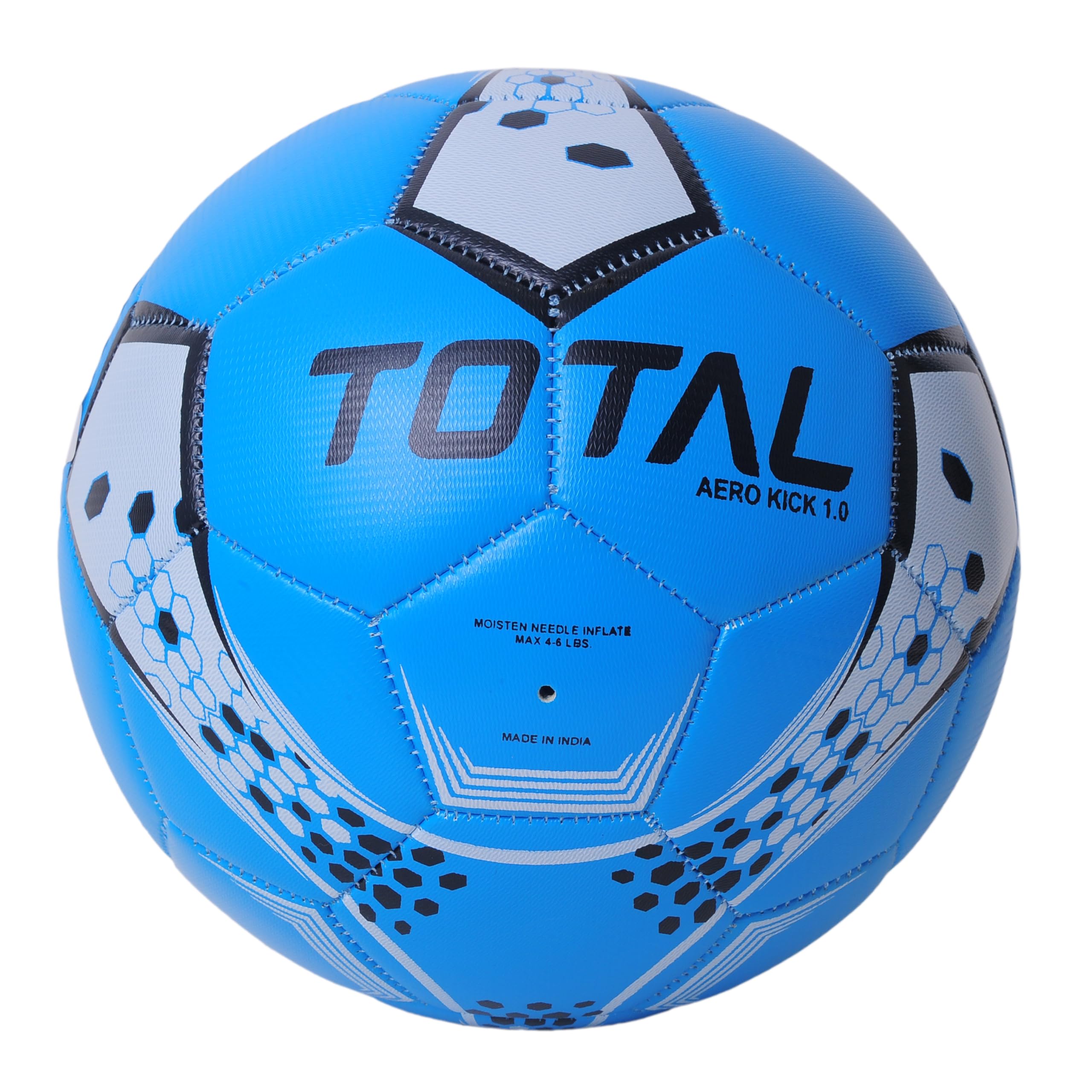 Total Aero Kick 1.0 Football - Size 5, 32 Panels Rubberized Stitched/Thermobound Soccer Ball, Ideal for Soft & Hard Ground & Artificial Turf, Training & International Match Ball, Blue (B0DGQQH9TD) Amazon Price History, Amazon Price Tracker