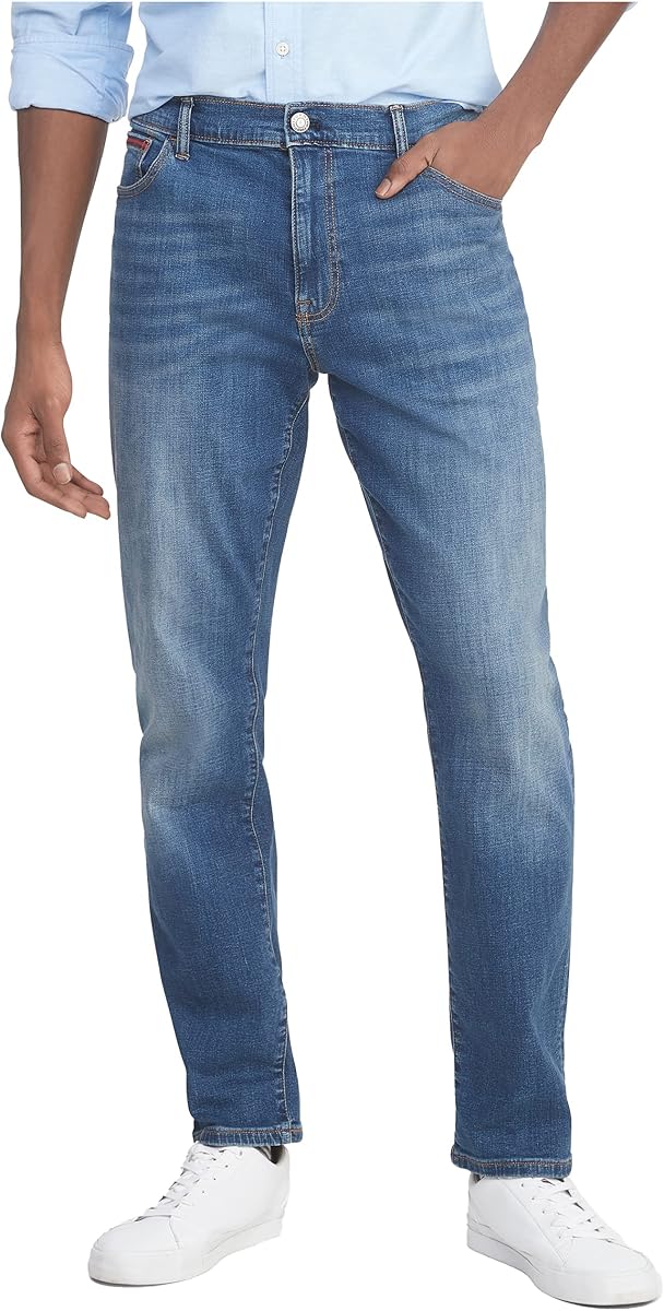 Tommy Hilfiger Vaqueros elásticos de corte recto para hombre