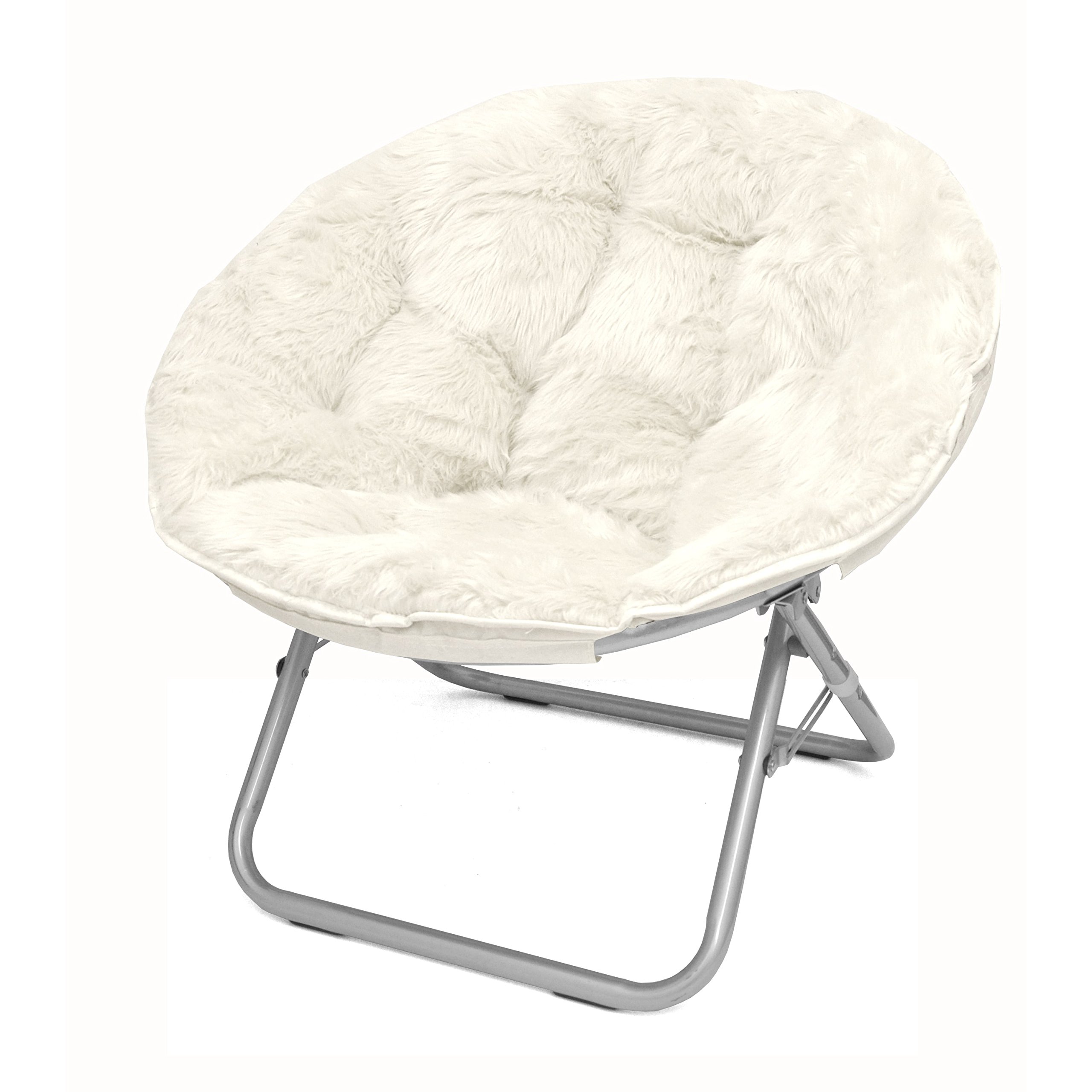 Mainstay, White Adult Faux Fur Saucer Chair (1 : Amazon.ca: Home
