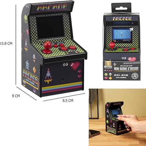 Miniatura 2 de MG3314 - Mini arcade Bolardo 240 Juegos Clásico Retro Drugstore Regalo Entretenimiento Gadget Diversión