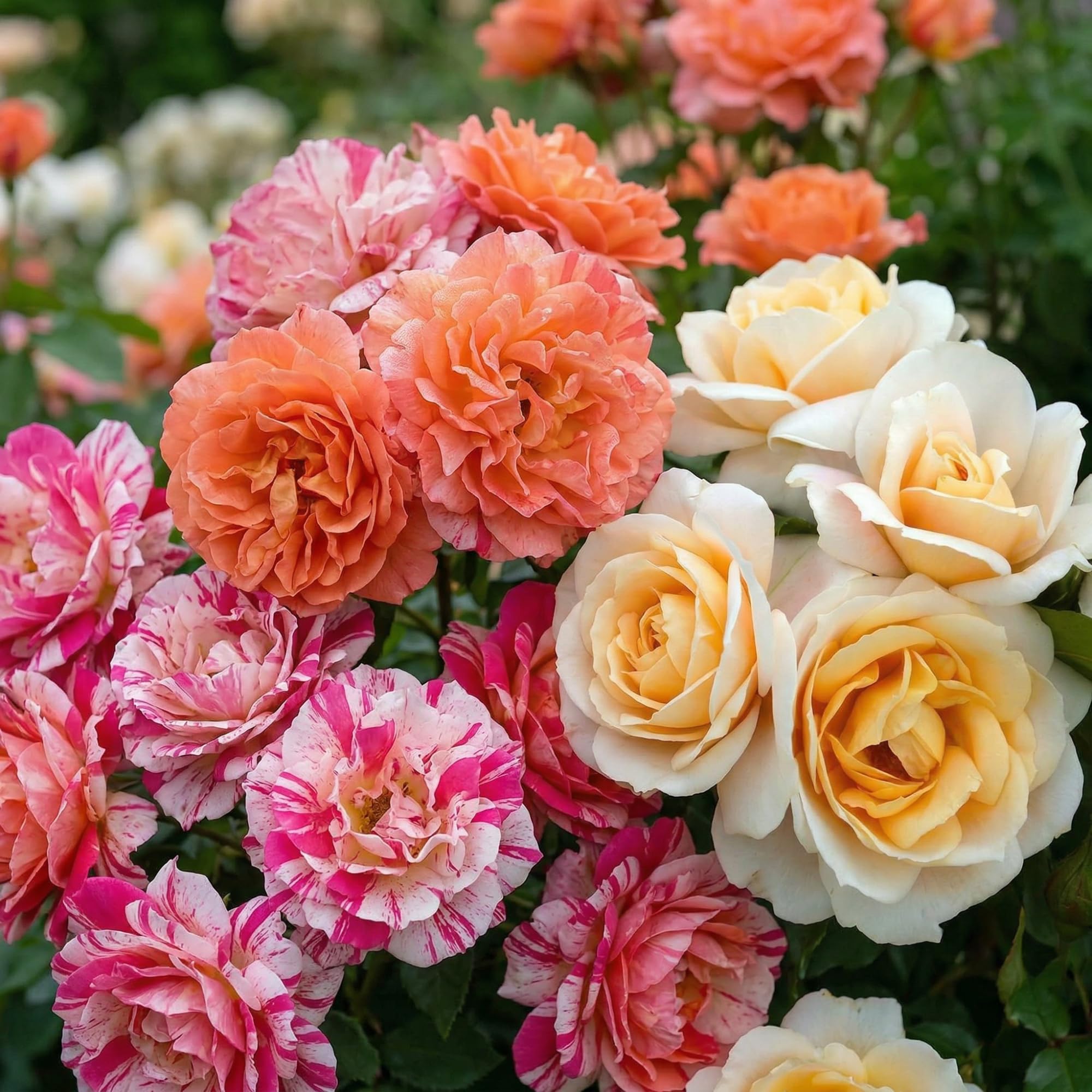 Rosen Kollektion - 3 Pflanzen | Stauden Winterhart Mehrjährig, Duftende Echte Rosen aus Holland, für Garten & Rabatten (keine Samen, nicht künstlich)