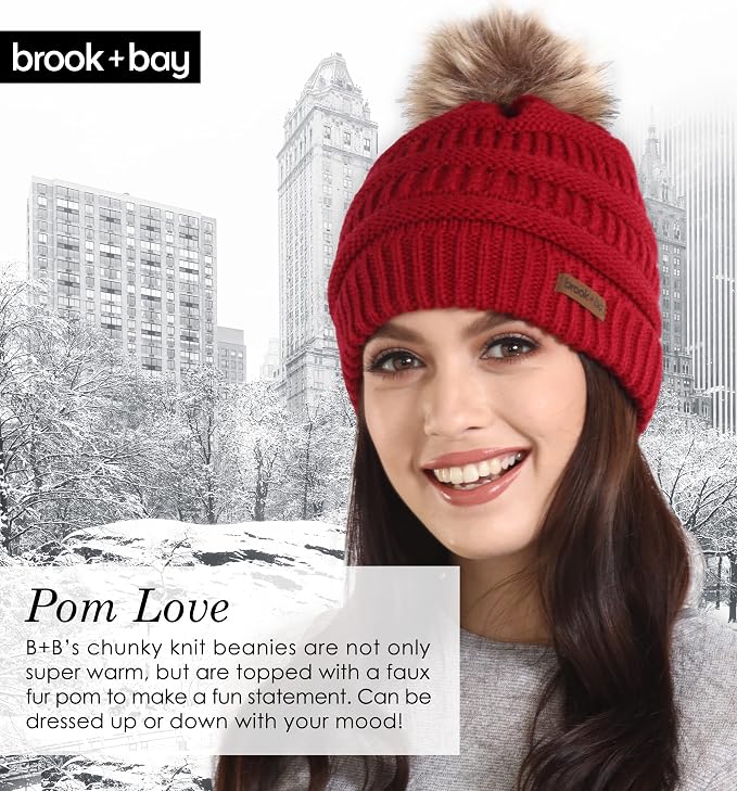 Brooklyn Bonnet Imperméable Pour Femme - Bonnet D'hiver Thermique Avec