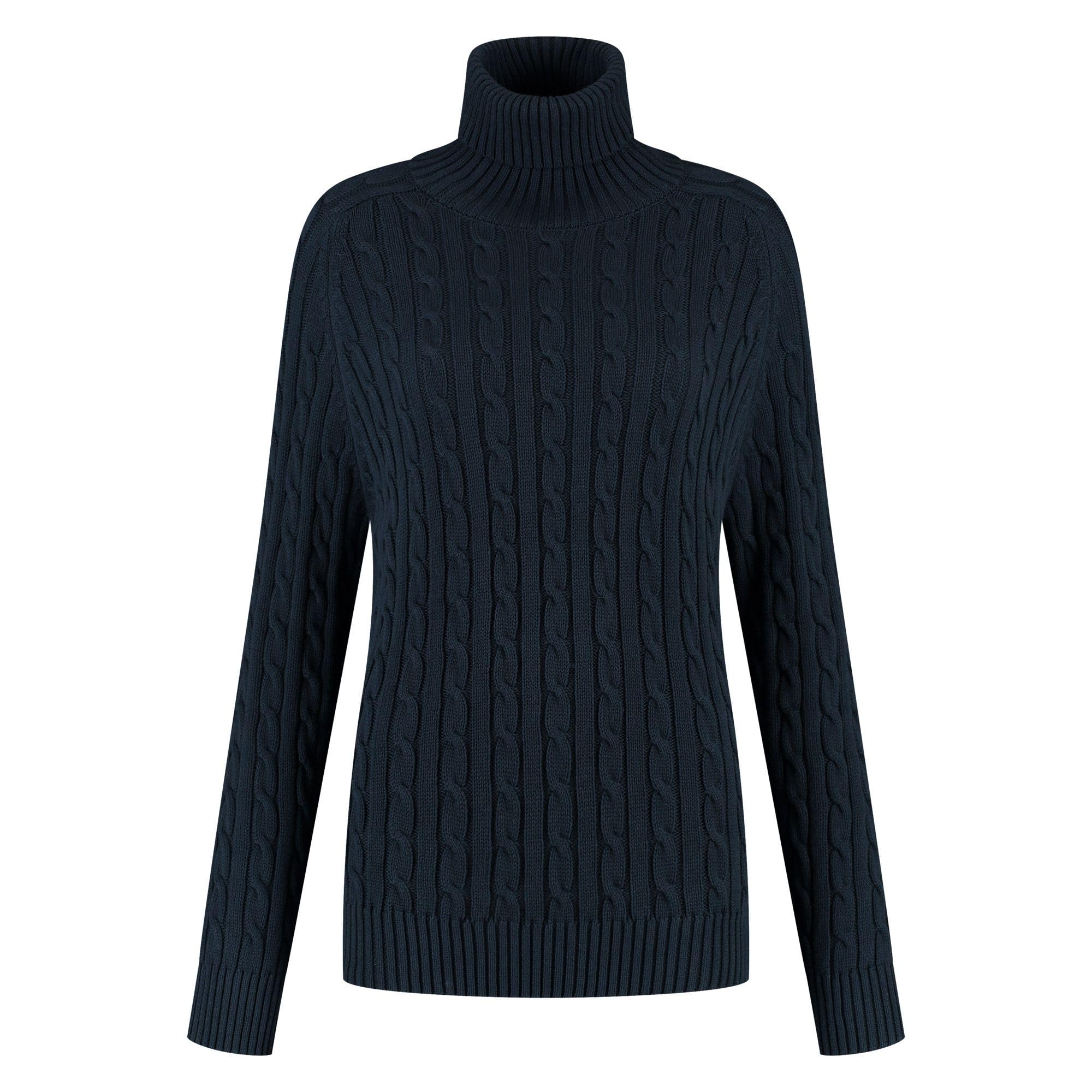 Superdry damski sweter z dekoltem w kształcie kabli