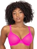womens Sheer Mesh Demi Underwire Bra