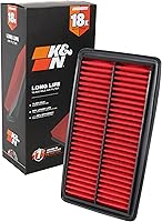 K&N KNA-5041 Engine Air Filter: 18,000-Mile Long Life Replacement for 2016-2024 Honda Pilot, Odyssey, Acura MDX V6