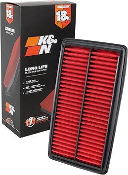 K&N Engine Air Filter Long Life 18,000 Mile Replacement Air Filter Compatible with 2016-2026 Honda/Acura V6 Odyssey, Passport, Pilot, Ridgeline, MDX, KNA-5041