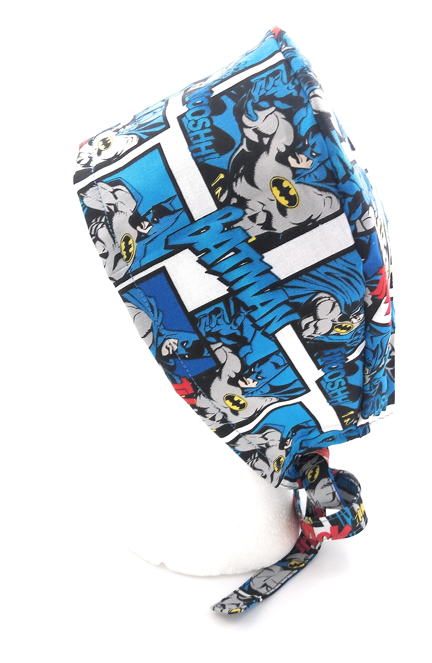 Scrub Hat Superhero Comic Books Cotton Fabric Cap Do-Rag Red