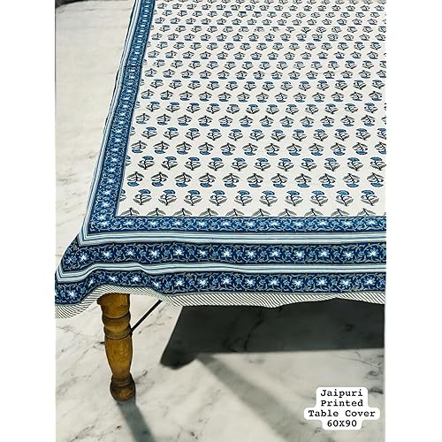 Tablecloth for Dining Table (Blue Charcoal, 60 X 90 Inches)