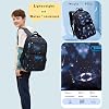 Galaxy School-Bag Backpack and Lunch-Bag Set for Boys Middle-School Elementary Rucksack