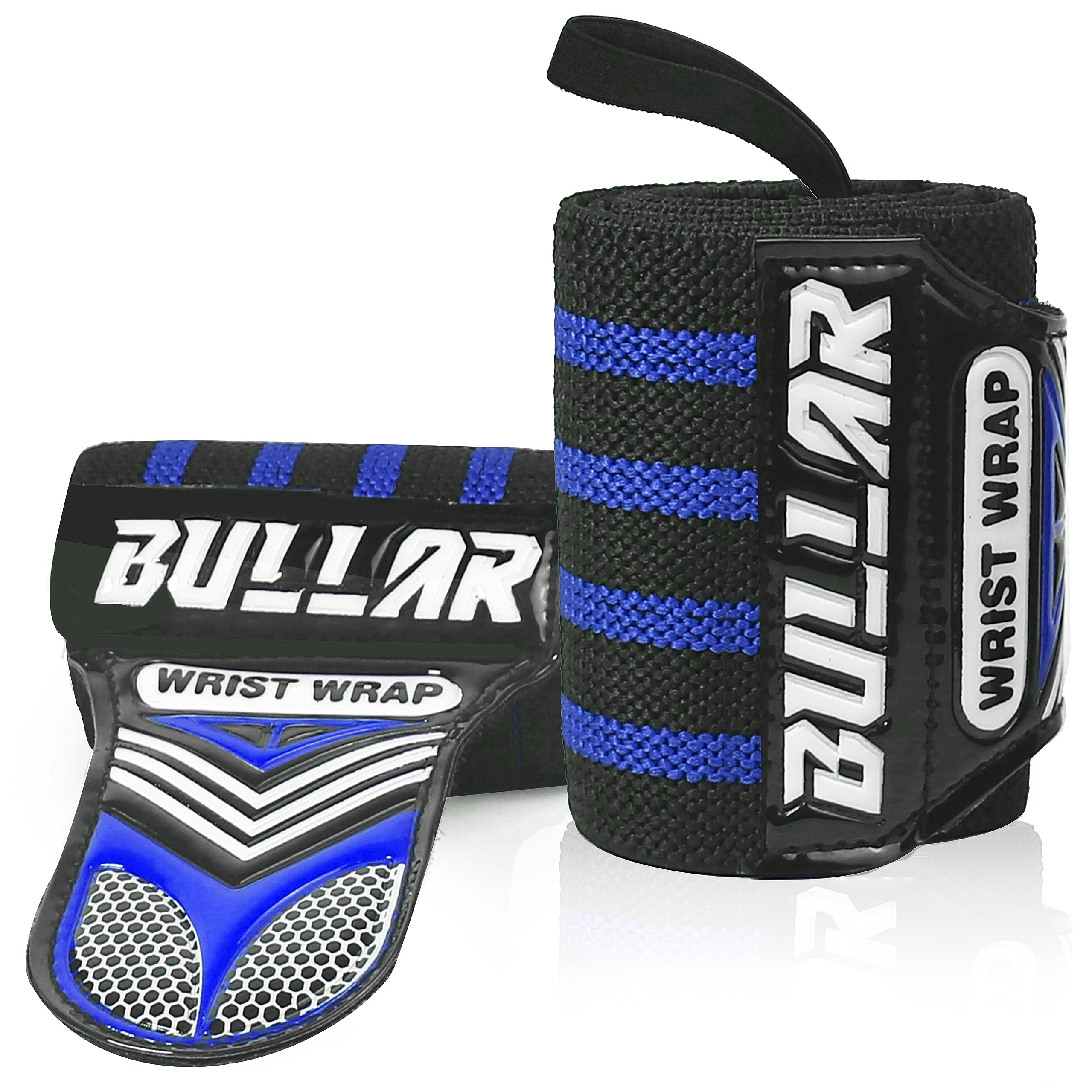 Bullar Wrist Wraps for Weightlifting,Running, Biking Nylon Wrist Supporter for Gym Wrist Band for Men & Women with Thumb Loop Straps I Weight Lifting Wrist Support (Red/Black) (Blue/Black) (B0DB5CDPKL) Amazon Price History, Amazon Price Tracker