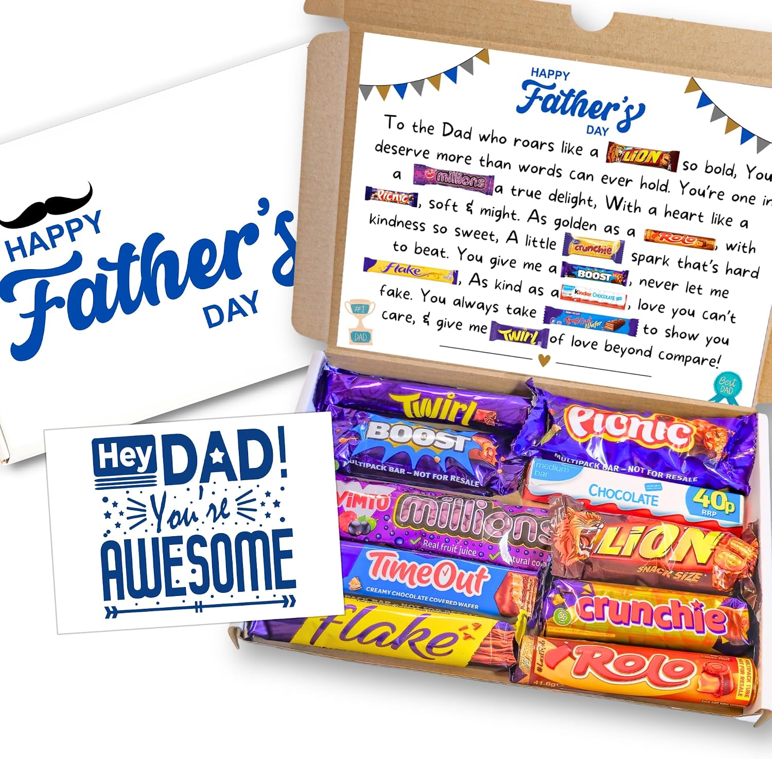 Happy Fathers Day Chocolate Gift Hamper Chocolate Lover Gift Box — free download