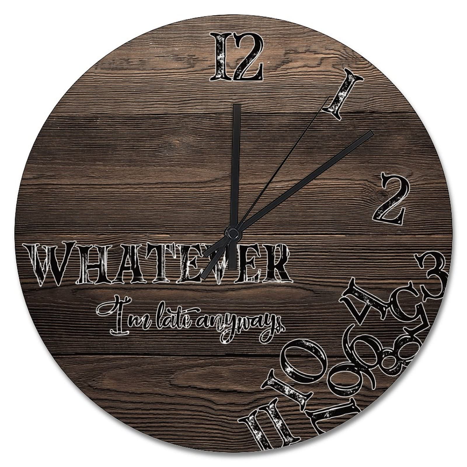 Horloge murale craquelée marron résolvant le stress du retard