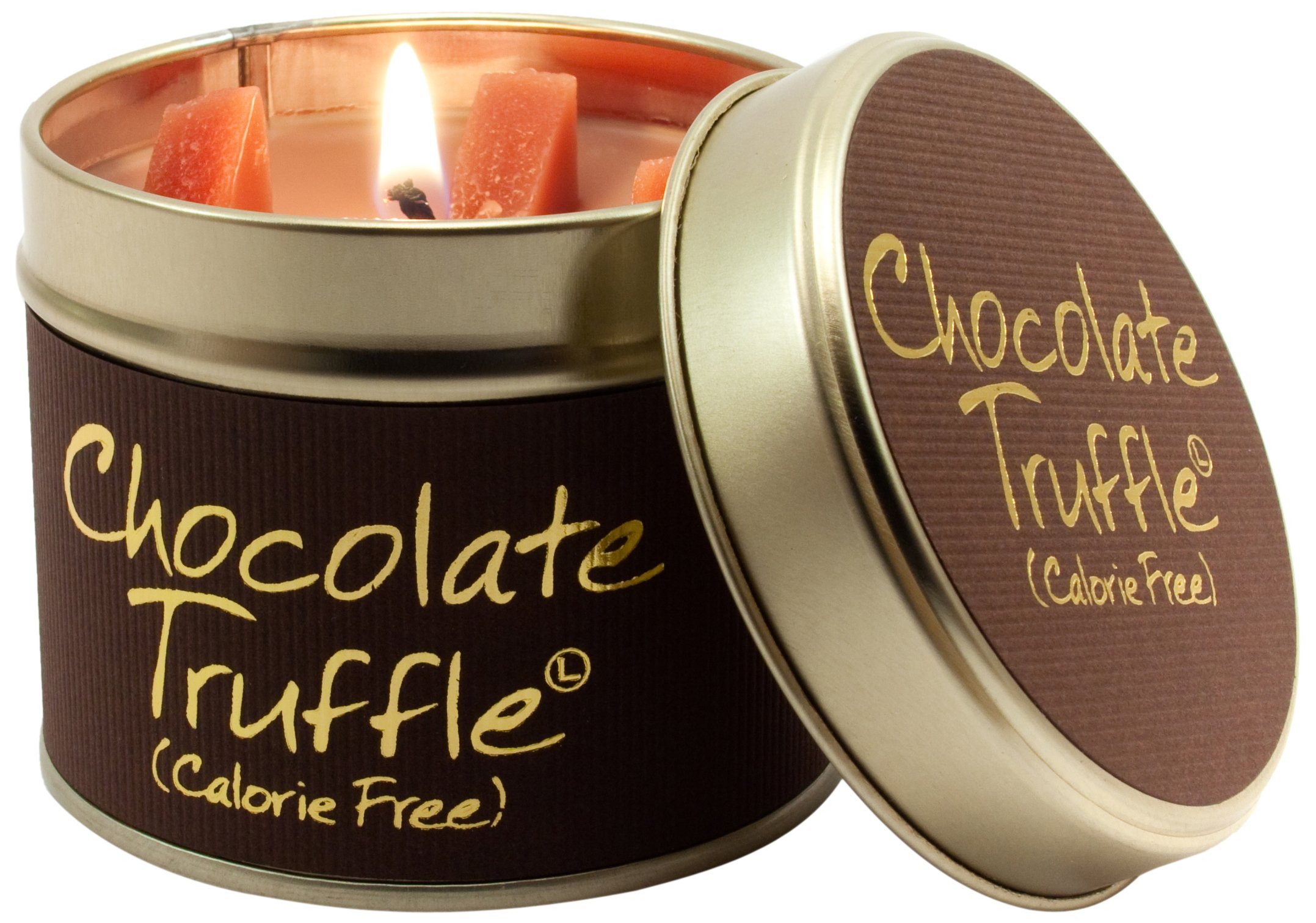 Lily-Flame Chocolate Truffle Tin, Brown