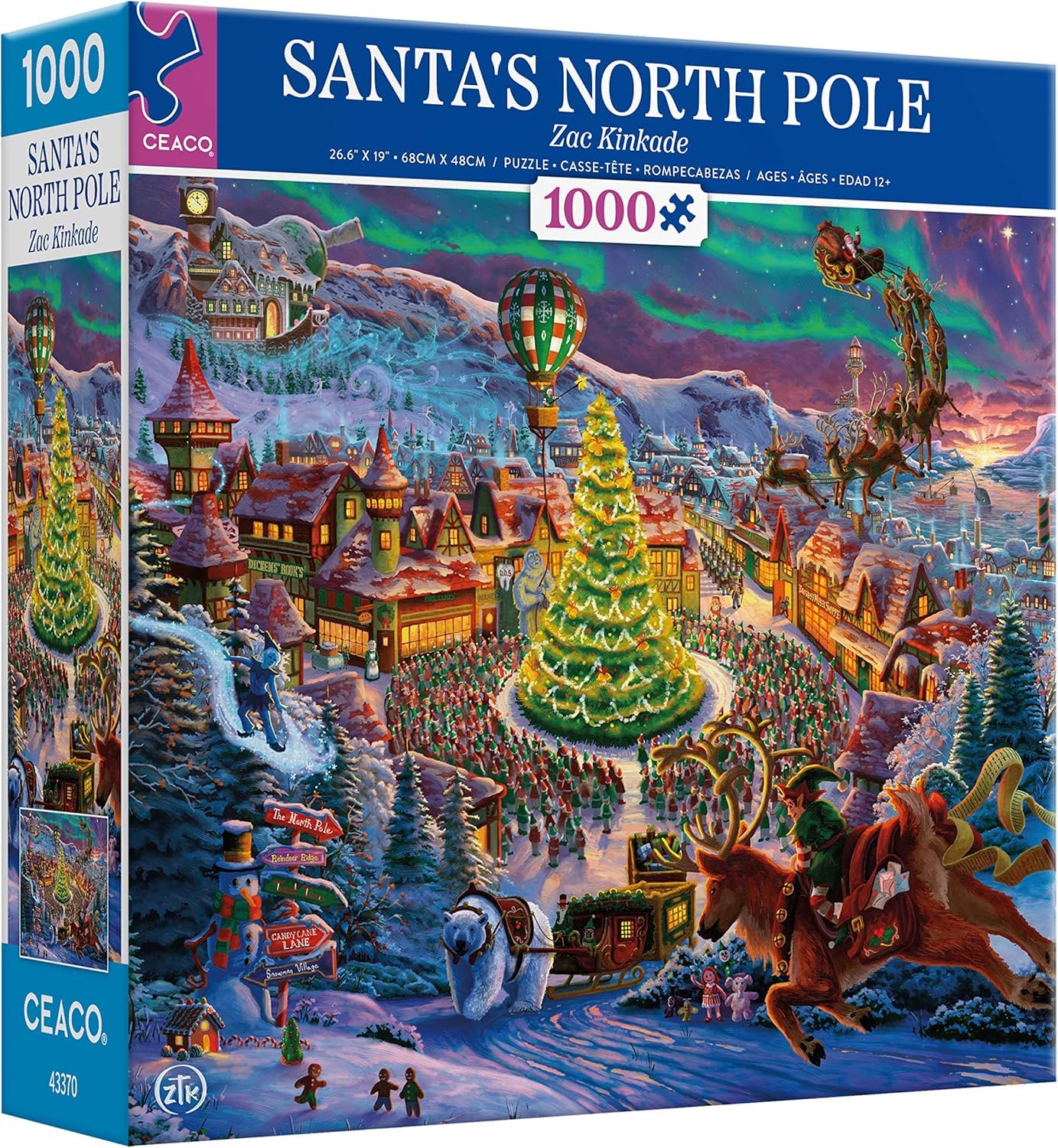 Amazon.com: Ceaco - Zac Kinkade - Classic Christmas - Santa's
