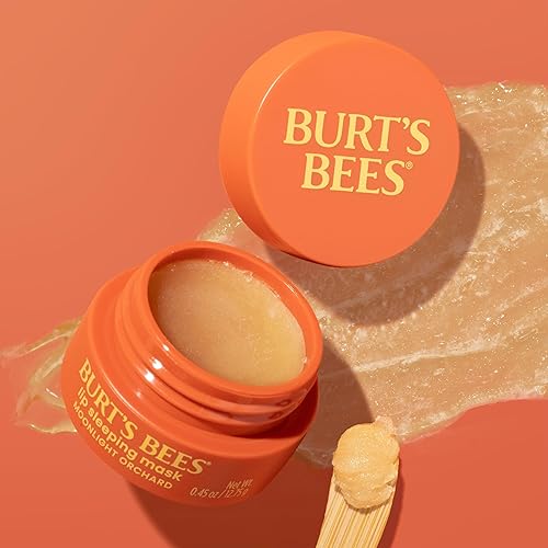 Miniatura 7 de Burt's Bees Moonlight Orchard - Máscara para dormir con ácido hialurónico y escualano hidratante para hidratar los labios al instante, máscara de