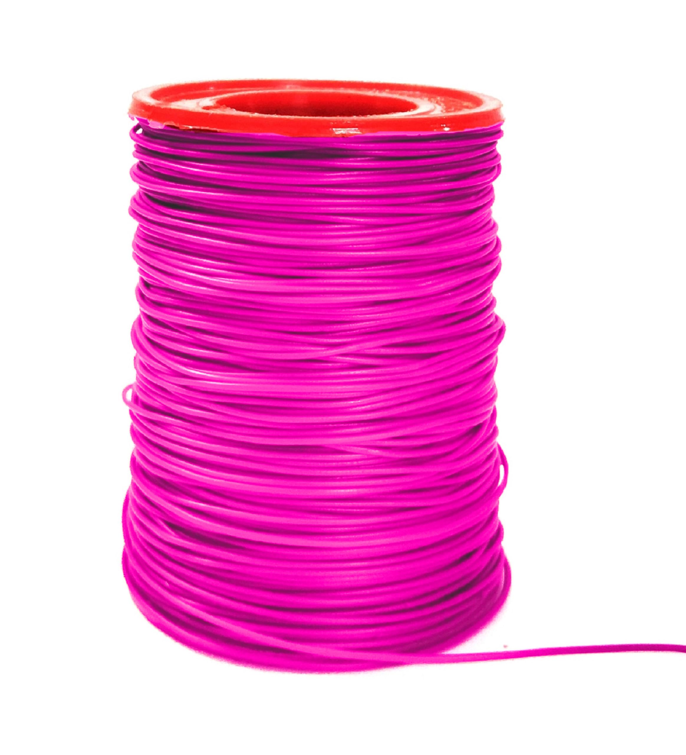 Steko (91 Meters) 7 Threads 42 Guage / 0.0025 AWG PVC Coated Jumper Wire For Multipurpose Use, DIY, Electronics Works, Science Projects (PINK)-image-45