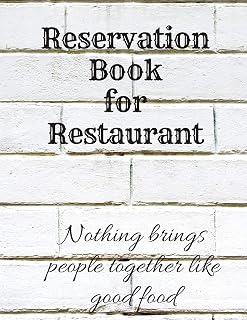 Reservation Book for Restaurant: Large 8.5x11 Table Log Journal/Planner/Notebook | Day Guest Booking Diary | Reservations Management | Professional ... Breakfast, Lunch, Brunch | Nothing brings