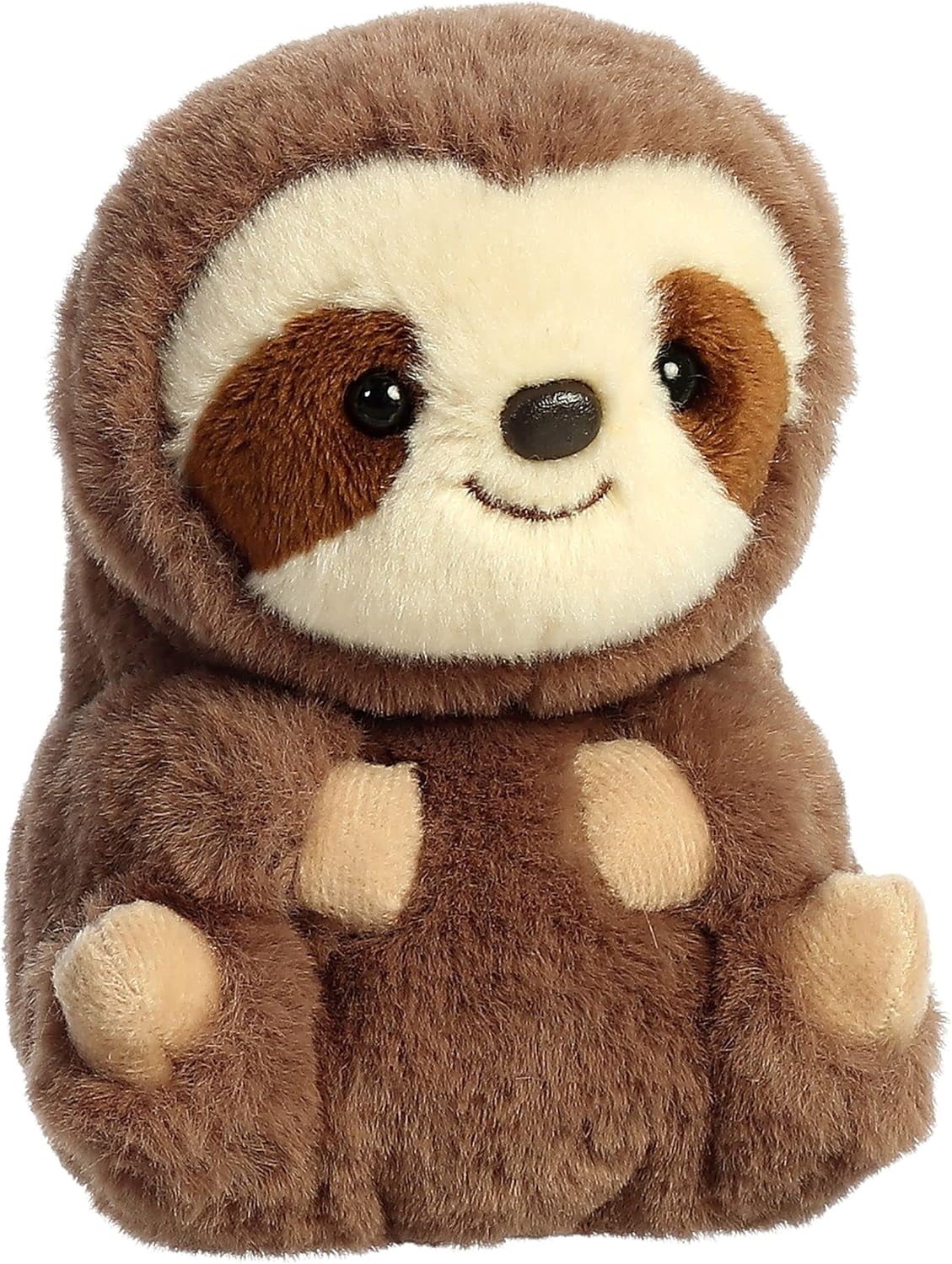 Aurora® Playful Rolly Pet™ Seth Sloth™ Stuffed Animal - Compact Size for On-the-Go Fun - for Adults, Kids, Birthdays, and Anniversaries - Brown 5 Inches