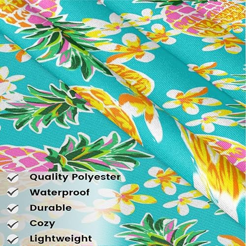 Miniatura 3 de Tropical Pineapple Flower 3 Pack Server Aprons with 3 Pocket Waterproof Womens Half Waist Aprons for Cooking Dishwashing Kitchen Gardening Salon