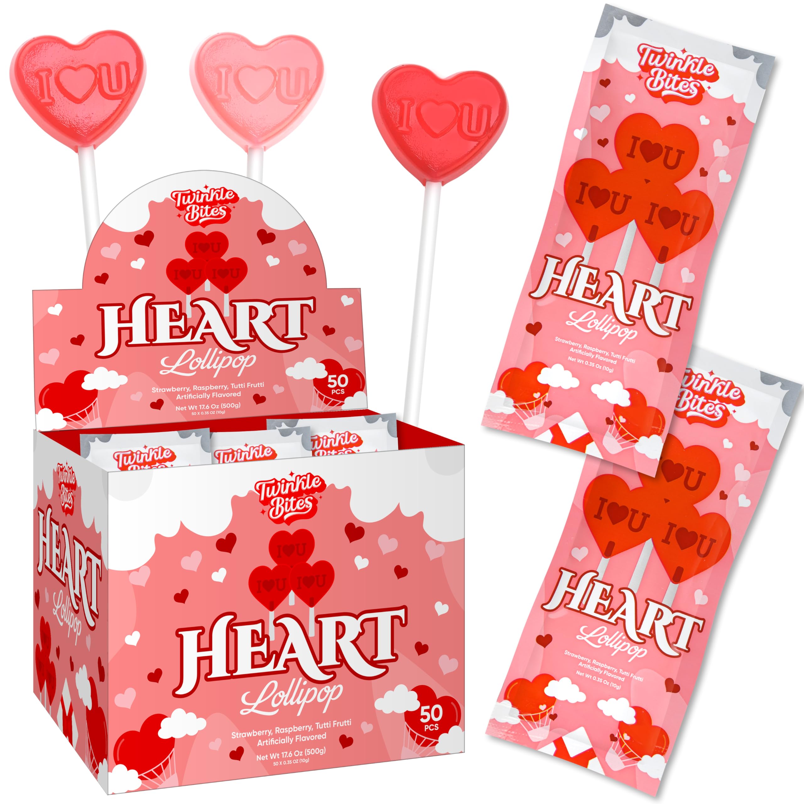 Amazon.com : 50 Valentines Day Lollipops – Individually Wrapped