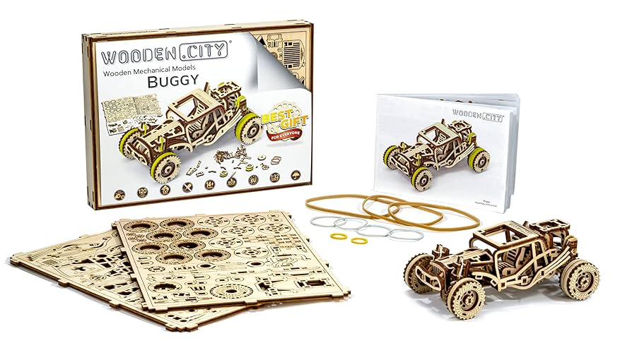 Amazon | Wooden.City Buggy - DIY 3D木製モデルキット 大人が車
